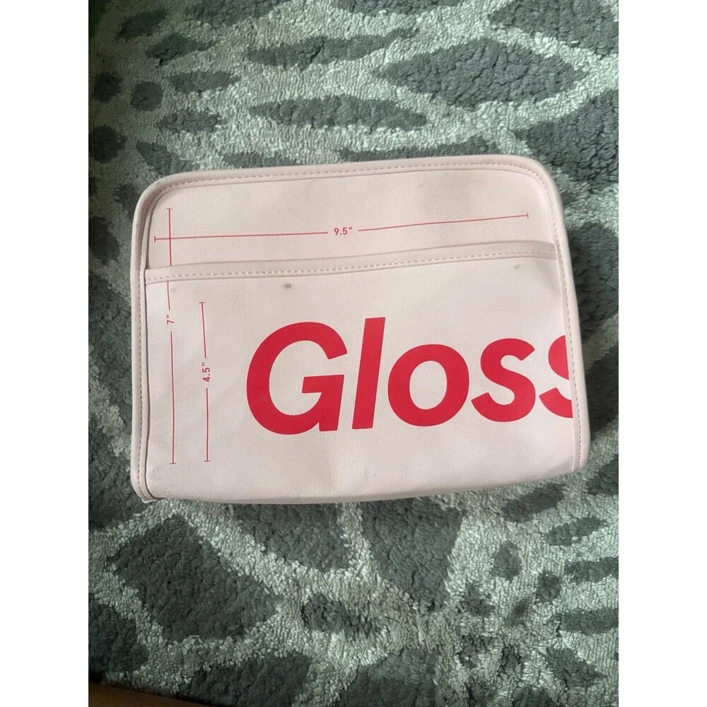 Glossier The Beauty Bag in Pink and Red